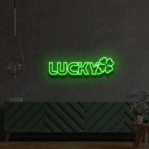 Lucky Neon Sign